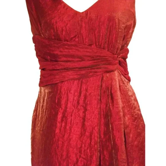 🆕MAX & CLEO (BCBG Max Azria) Bubble Hem Shimmer Metallic Pink Dress 6 - Picture 11 of 11